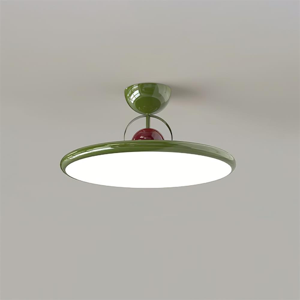 Floating disc ceiling light