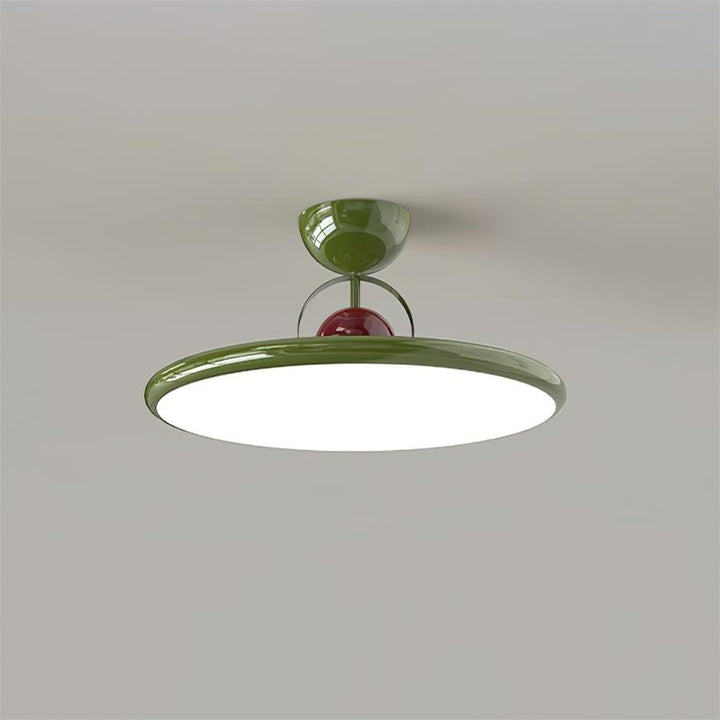 Floating disc ceiling light