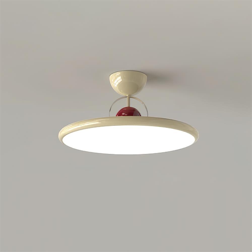 Floating disc ceiling light
