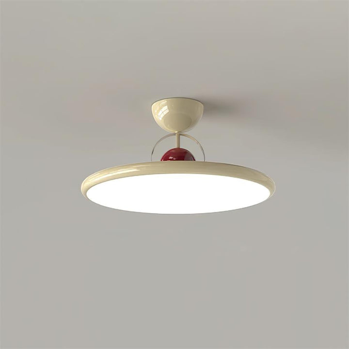 Floating disc ceiling light