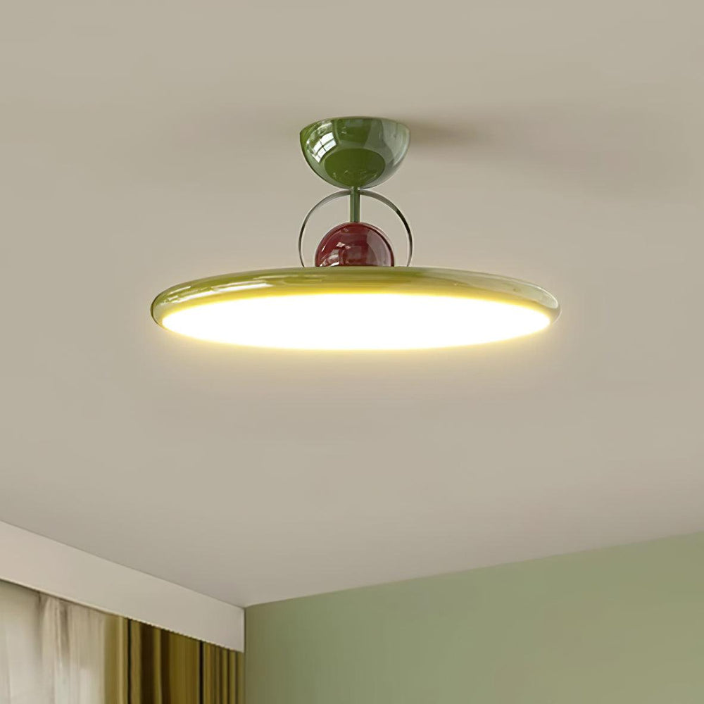Floating disc ceiling light