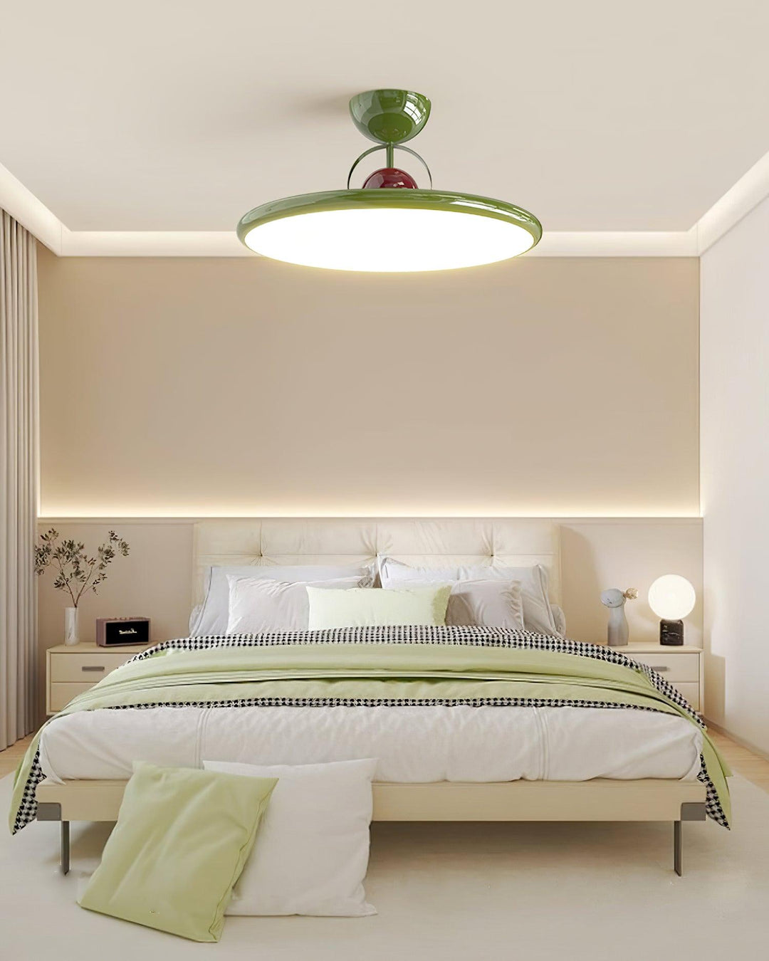 Floating disc ceiling light