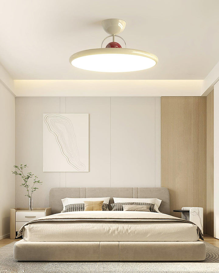 Floating disc ceiling light