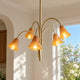 Floral Glass Chandelier