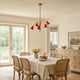 Floral Glass Chandelier