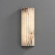 Fluted alabaster wall light