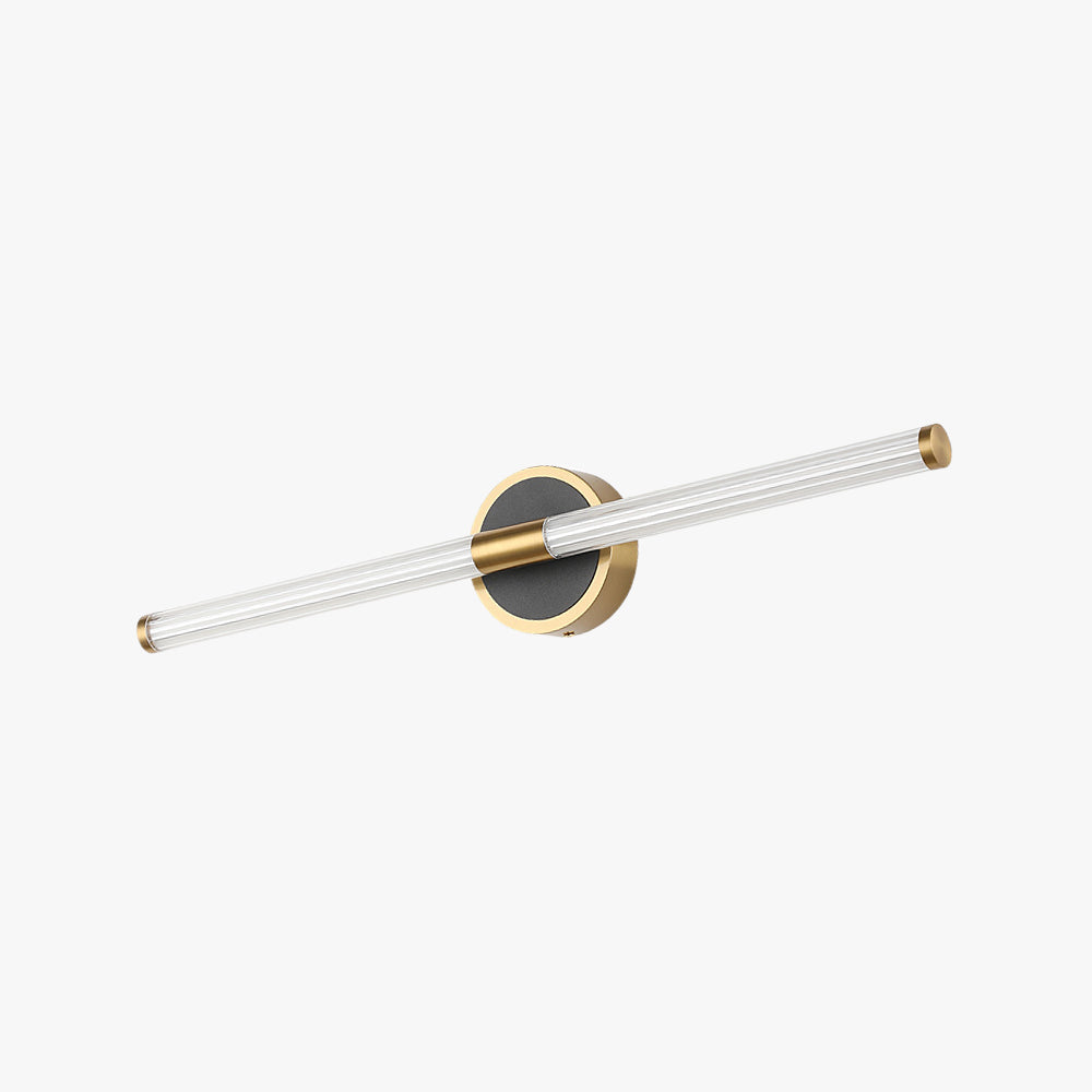 Fluted tube LED wall light