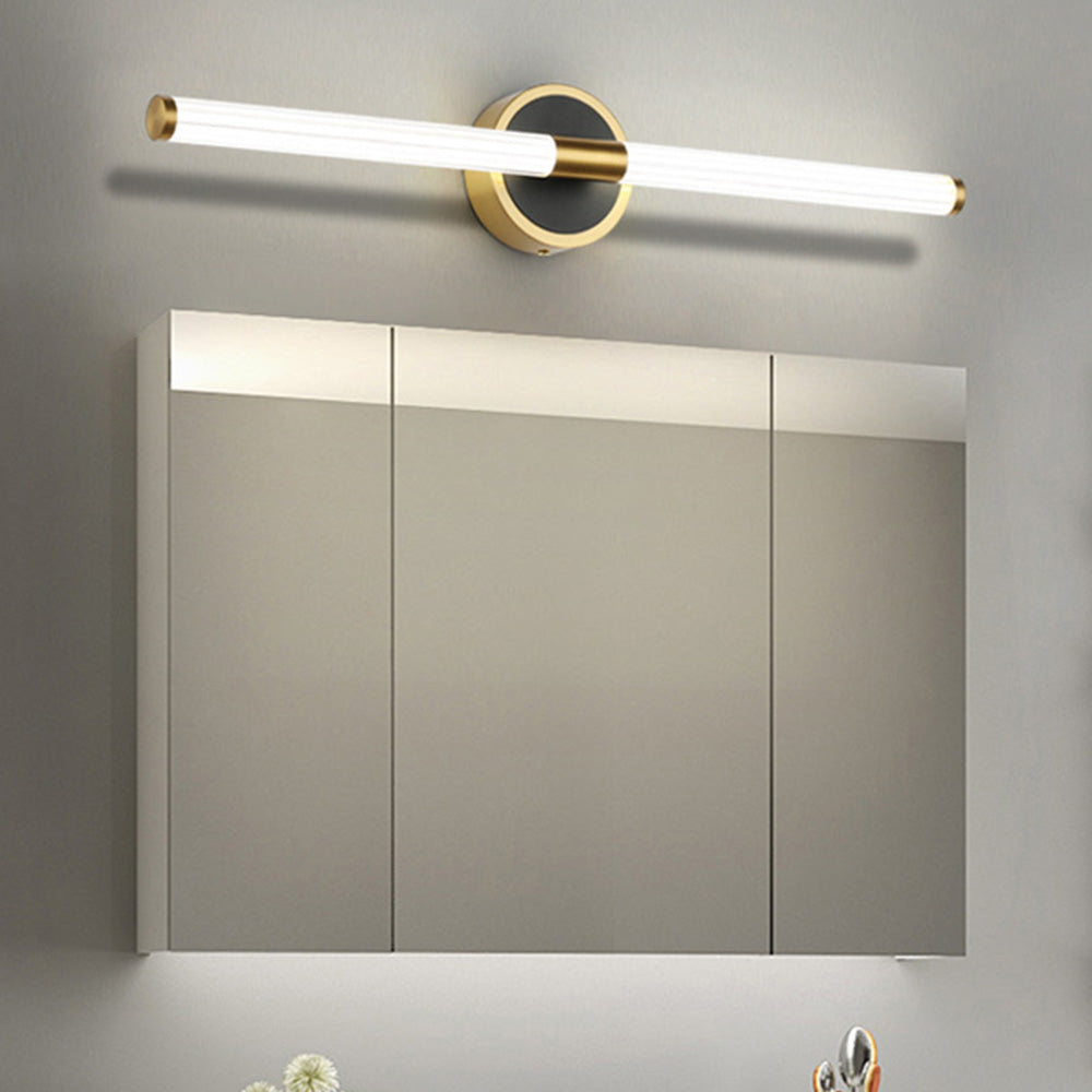 Fluted tube LED wall light