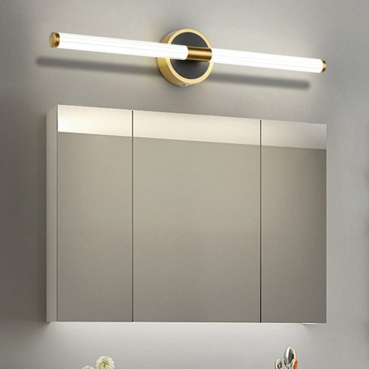 Fluted tube LED wall light