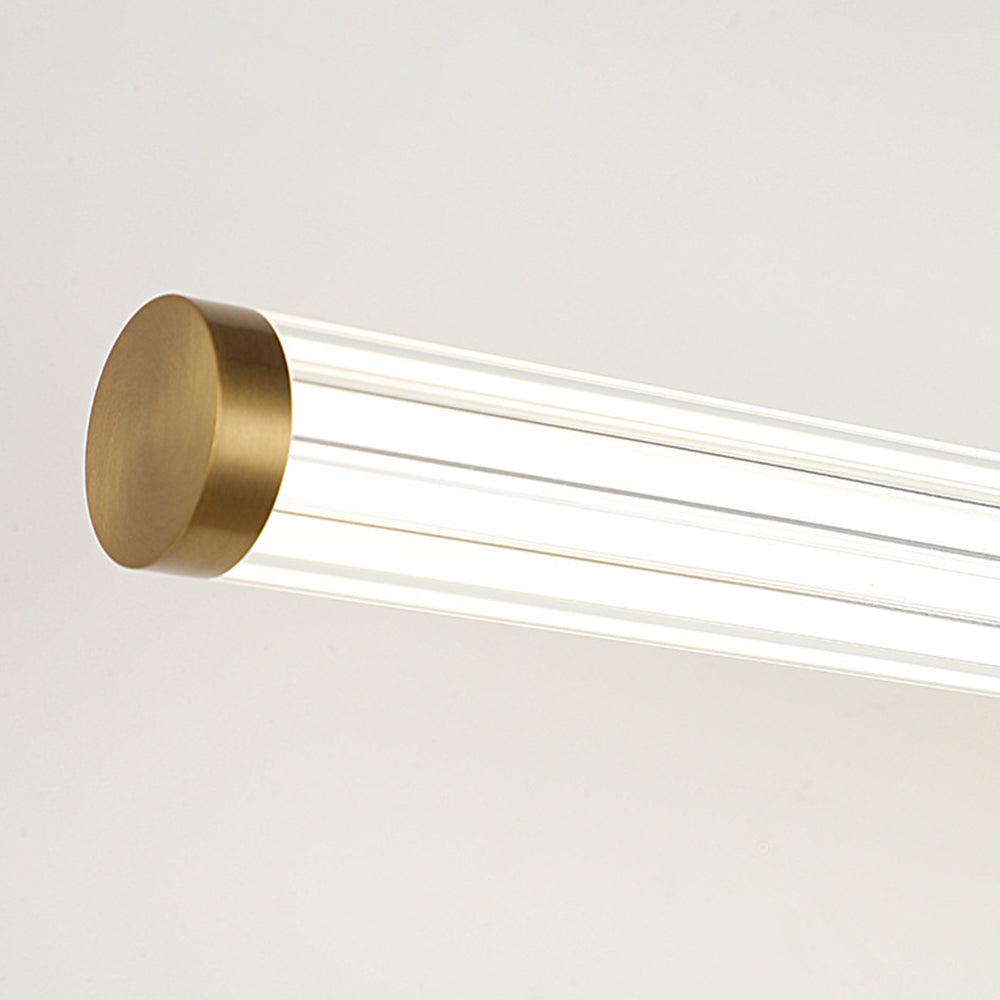 Fluted tube LED wall light