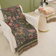 Fringed woven cotton throw