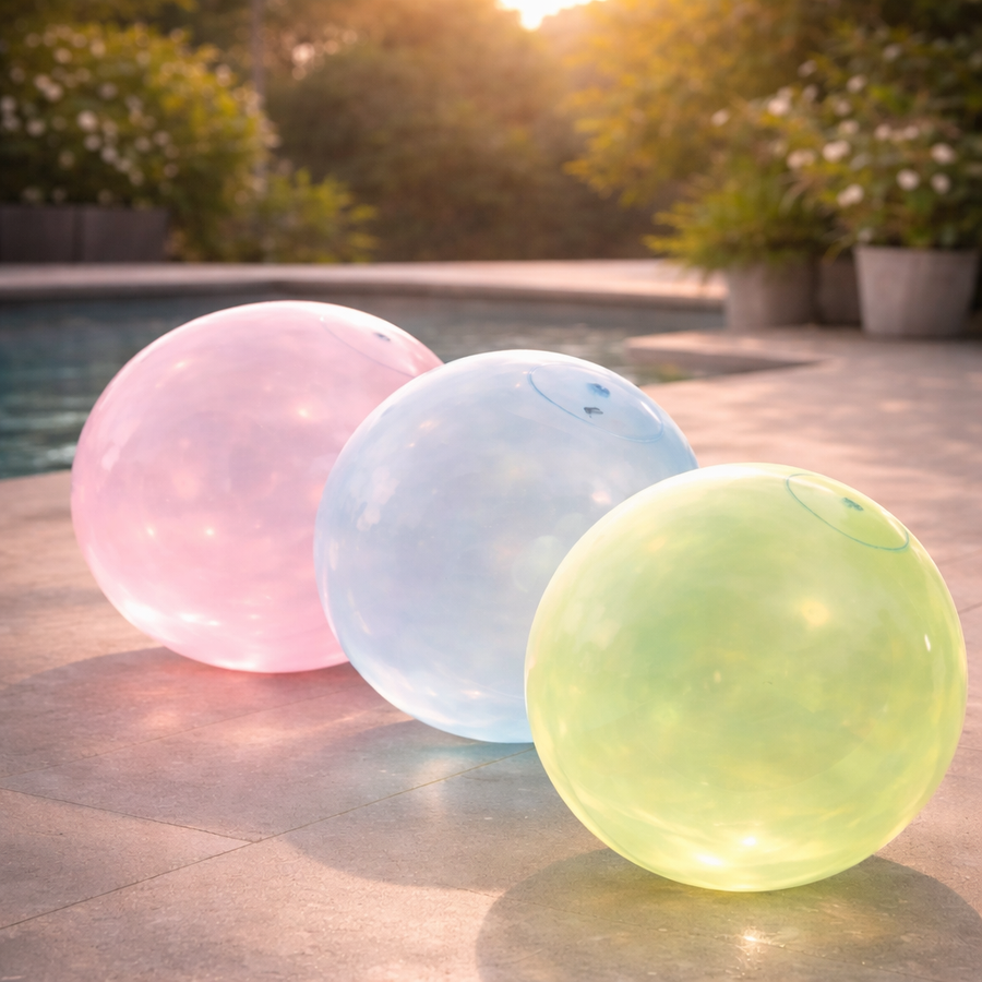 Giant stretchy bubble ball