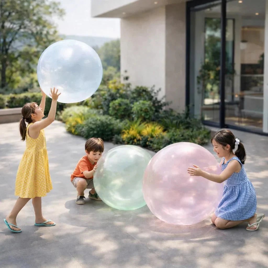 Giant stretchy bubble ball