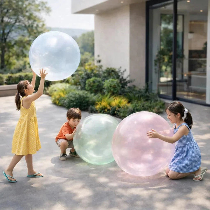 Giant stretchy bubble ball