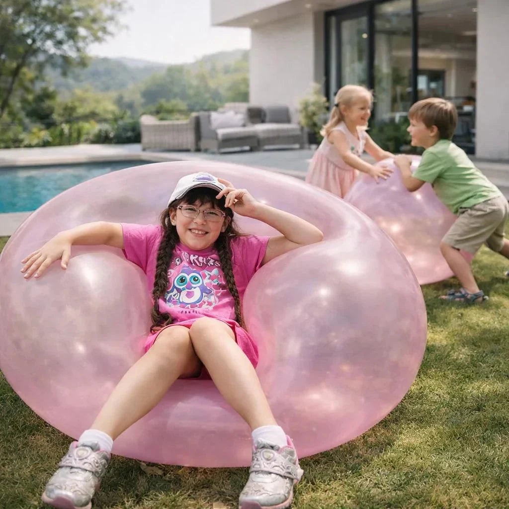 Giant stretchy bubble ball