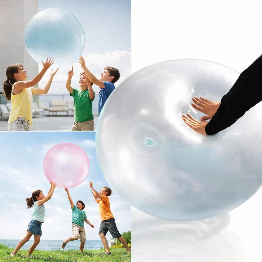 Giant stretchy bubble ball