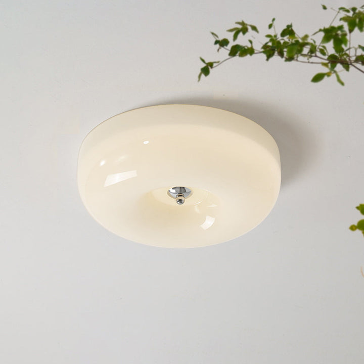 Glass Flush Ceiling Light