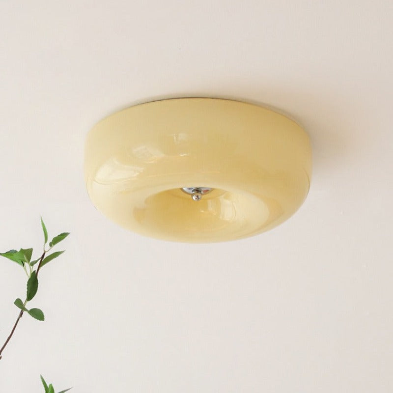 Glass Flush Ceiling Light