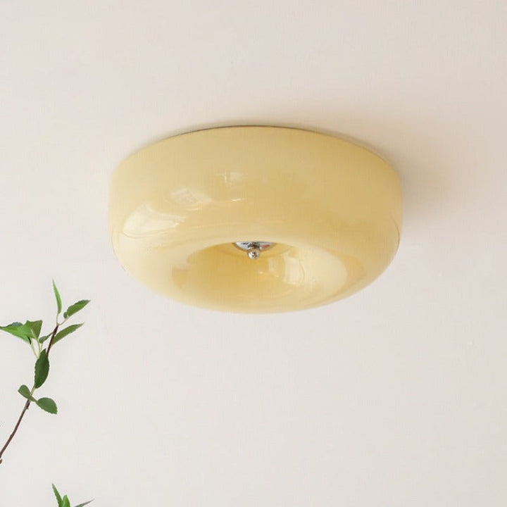 Glass Flush Ceiling Light
