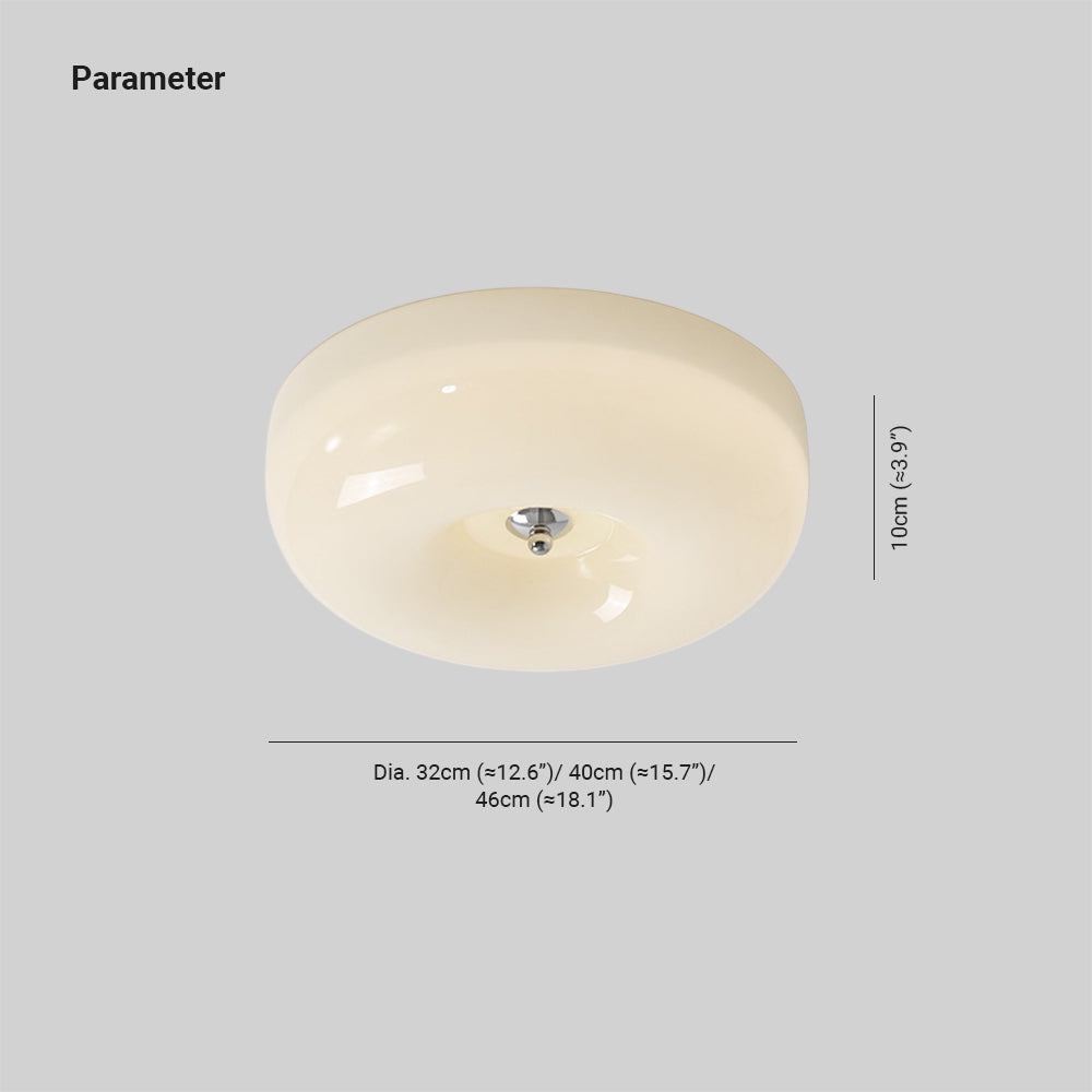 Glass Flush Ceiling Light
