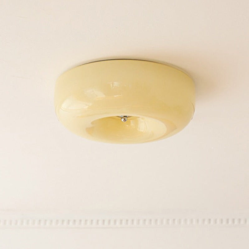 Glass Flush Ceiling Light