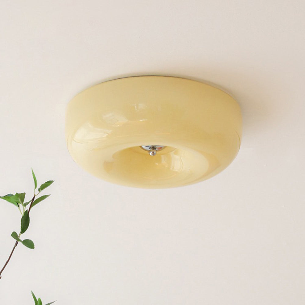 Glass Flush Ceiling Light