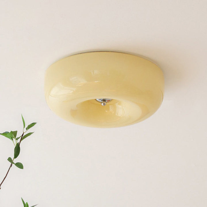 Glass Flush Ceiling Light