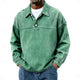 Men's Long-Sleeve Half-Button Summer Shirt – image 6