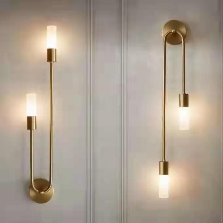 Gold Tube Wall Light