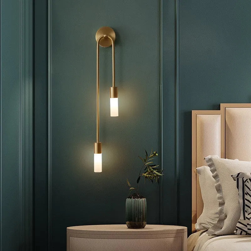 Gold Tube Wall Light