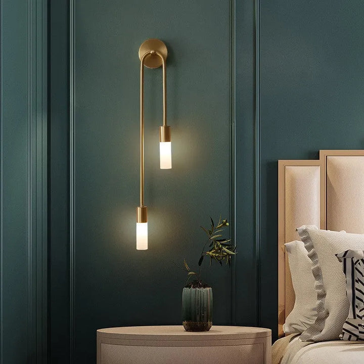 Gold Tube Wall Light
