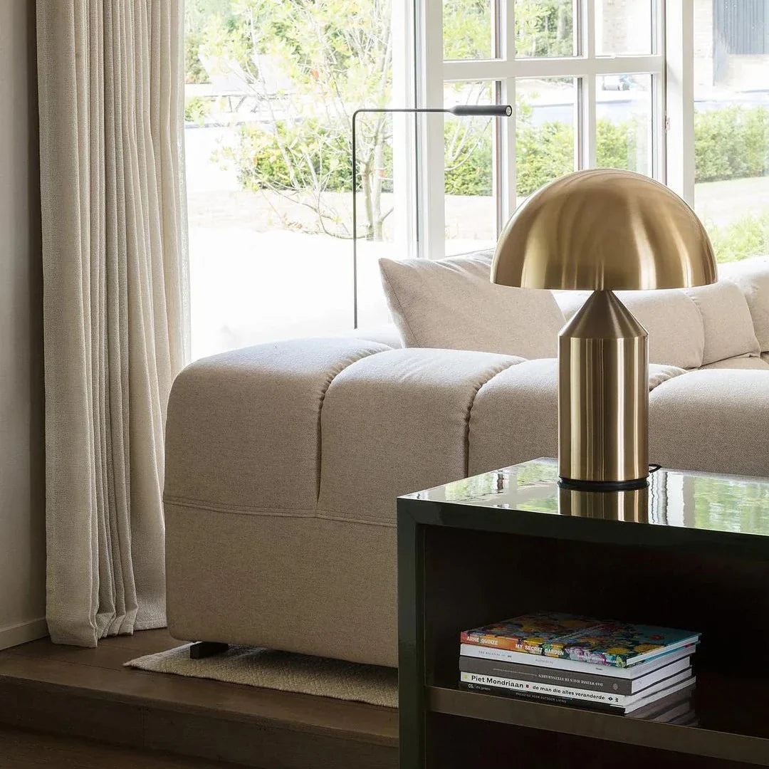 Metal Mushroom Cordless Table Lamp