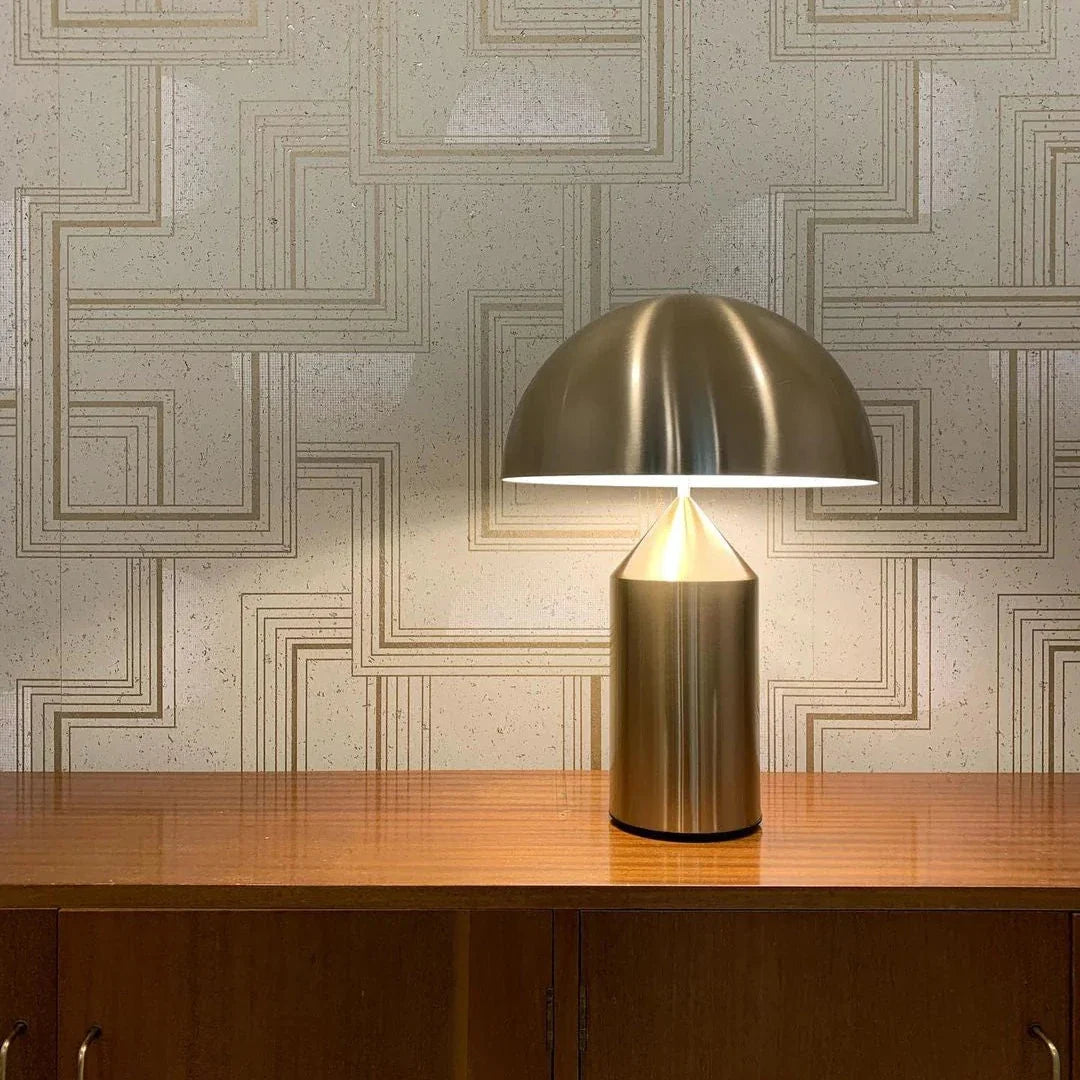 Metal Mushroom Cordless Table Lamp