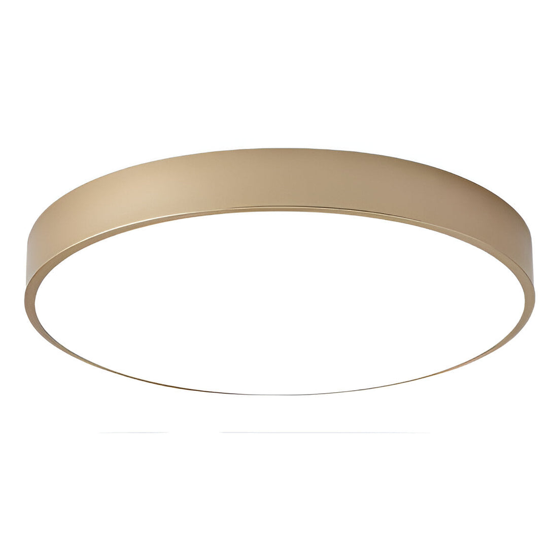 Low-Profile Round LED Ceiling Light With Minimal Frame