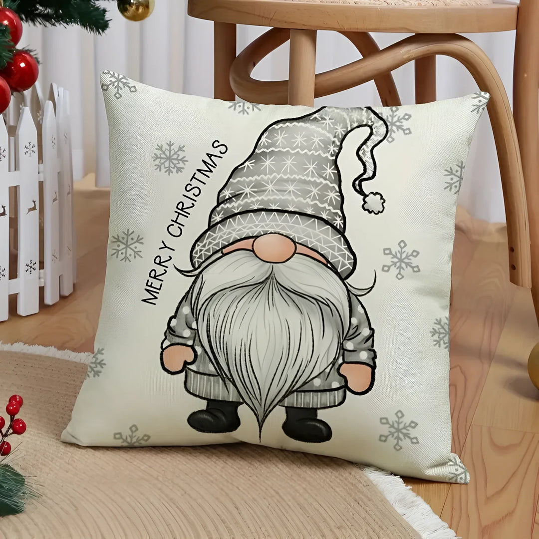 Grey Christmas cushion covers, set of 4