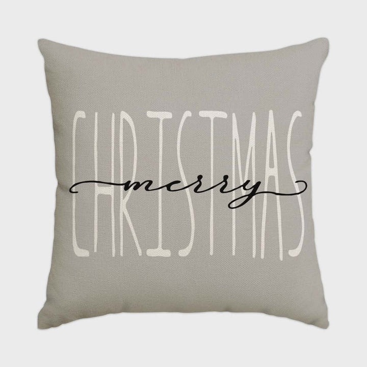 Grey Christmas cushion covers, set of 4