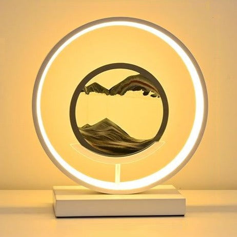 Sand Art Horizon Ring Table Lamp