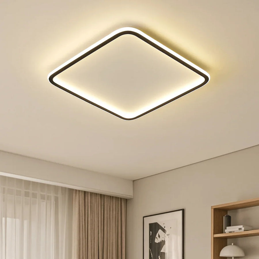 Laruya Scandinavian Square Ceiling Light, view 2