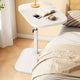 Height-adjustable C-shaped side table