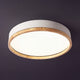 Scandinavian Wood Flush Ceiling Light | Dimmable with Remote