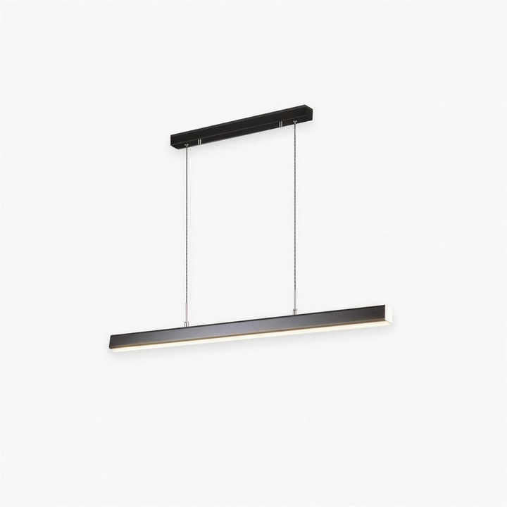 Thala Modern Linear Metal LED Pendant Light Black/Brown