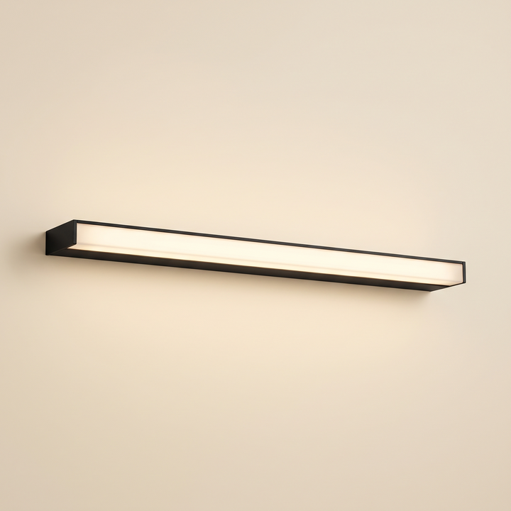 Linear LED Outdoor Wall Light - Matt Black - 30 cm