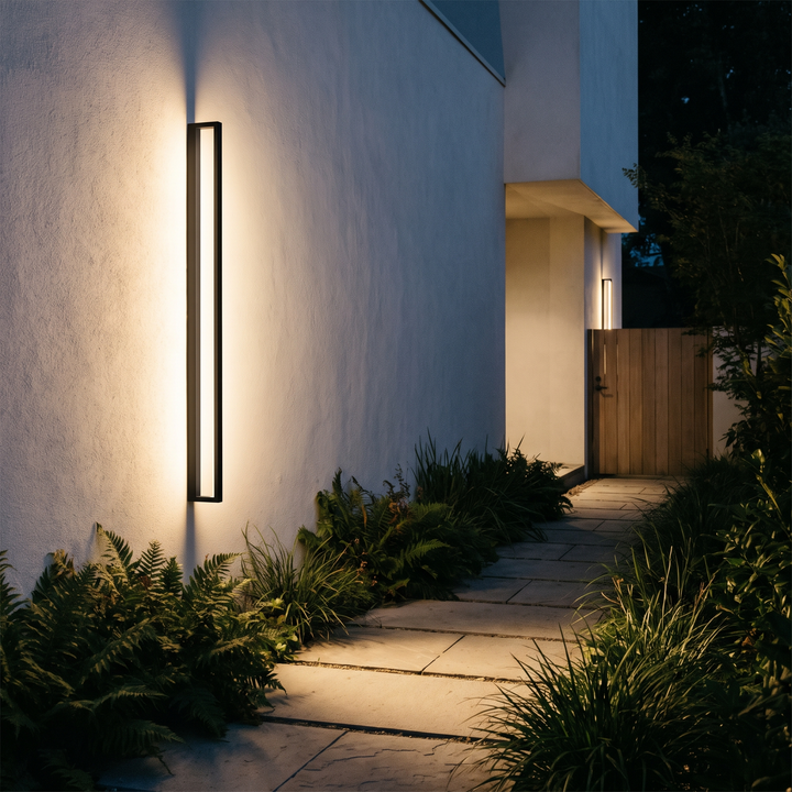 Linear LED Wall Light with Dusk-to-Dawn Sensor