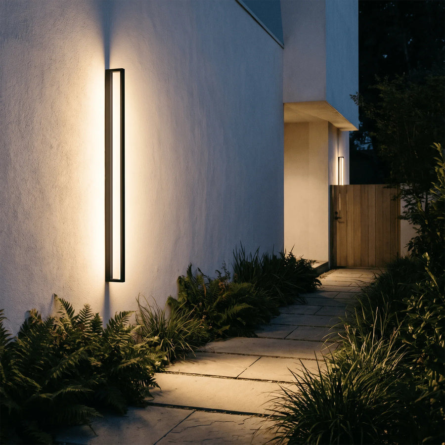Linear LED Wall Light with Dusk-to-Dawn Sensor