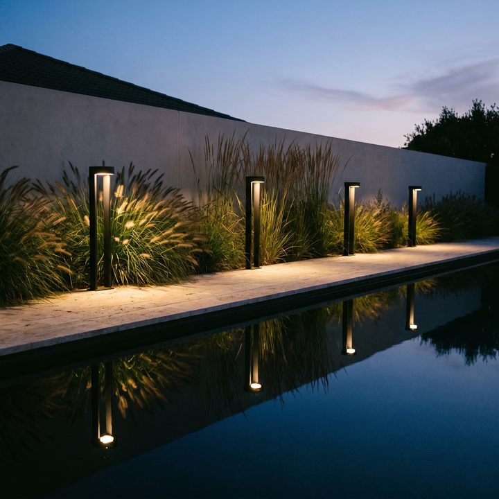 Modern Outdoor Path Light - Matt Black - Small / Insert / Low Voltage 12V