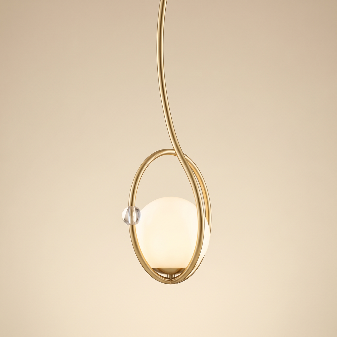 Nordic Cluster Pendant Light - Glass & Brass - Brass