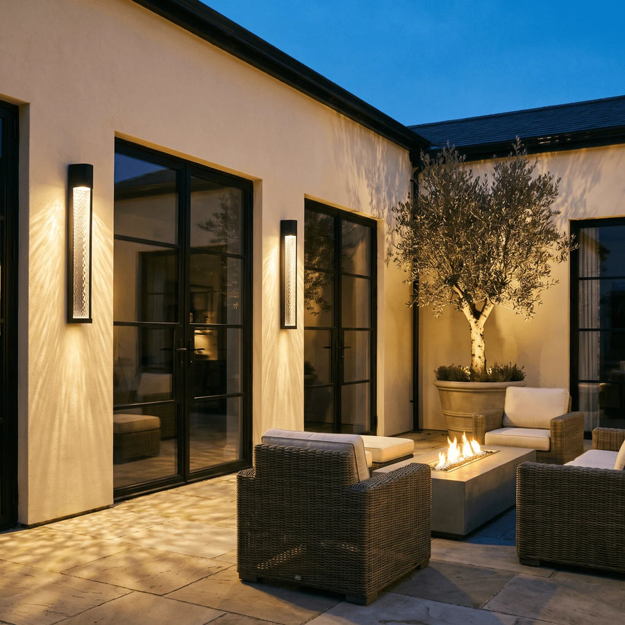 Slim Outdoor Wall Light - Eight Sizes - Medium