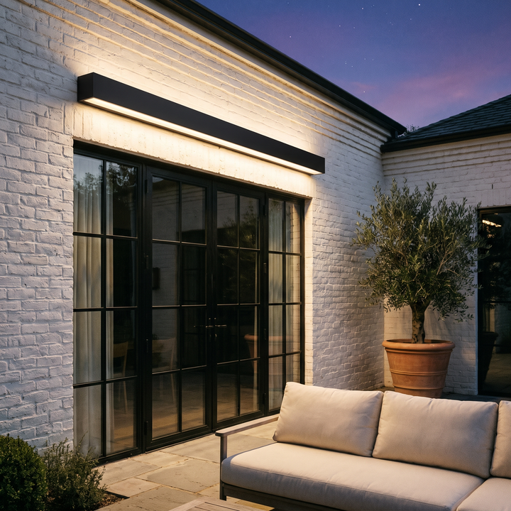 Square Outdoor Wall Light - Two Sizes - Large