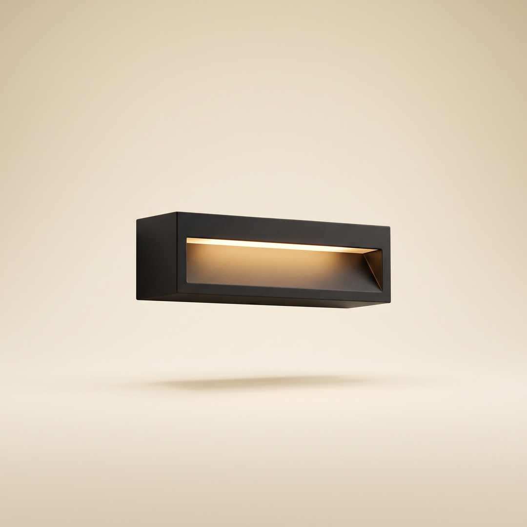 Square Outdoor Wall Light - Two Sizes - Small