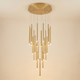 Linear Cluster Chandelier - Adjustable Wires - 10 Lights